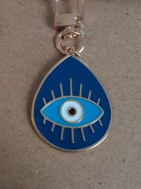 Teardrop Evil Eye Bag Charm & Zipper Pull